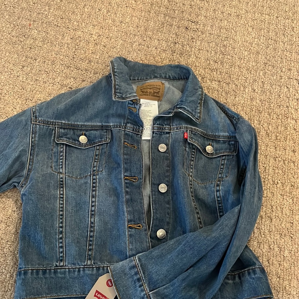 kids levi's denim jacket new with tags
